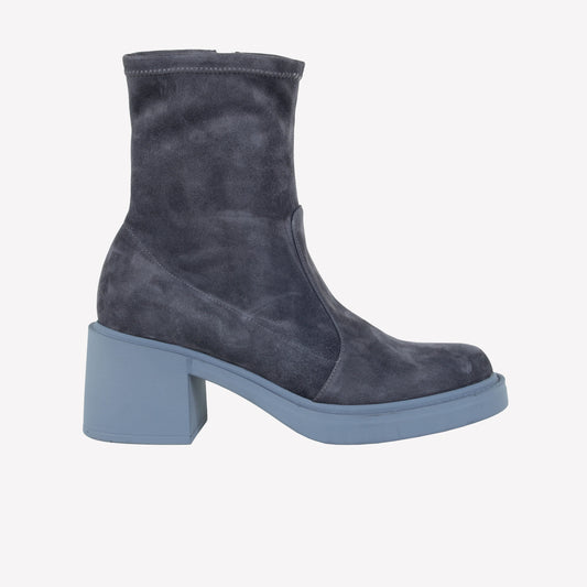 STRETCH SUEDE ANKLE BOOT ANIKKI - Grigio | Roberto Festa