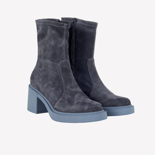 STRETCH SUEDE ANKLE BOOT ANIKKI - Grigio | Roberto Festa