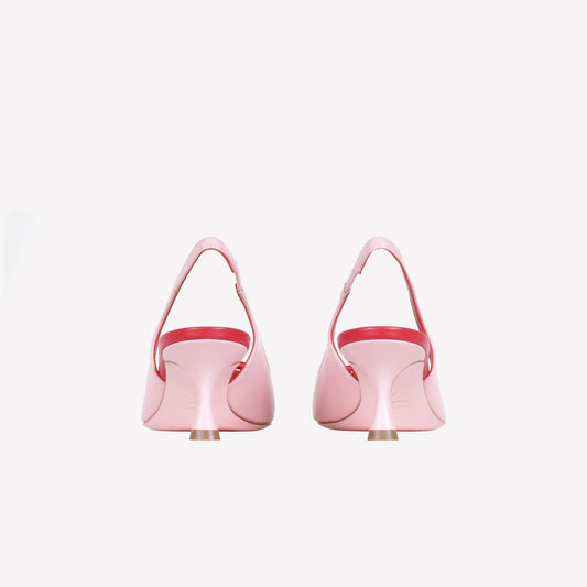 SLINGBACK IN NAPPA BICOLORE ROSA CON ACCESSORIO ARIENNE - Rosa | Roberto Festa