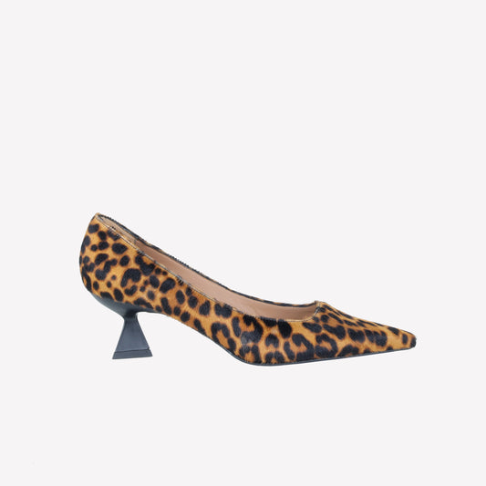 PONY SKIN PUMP WITH LEOPARD PRINT ARNET - Linea Festa | Roberto Festa