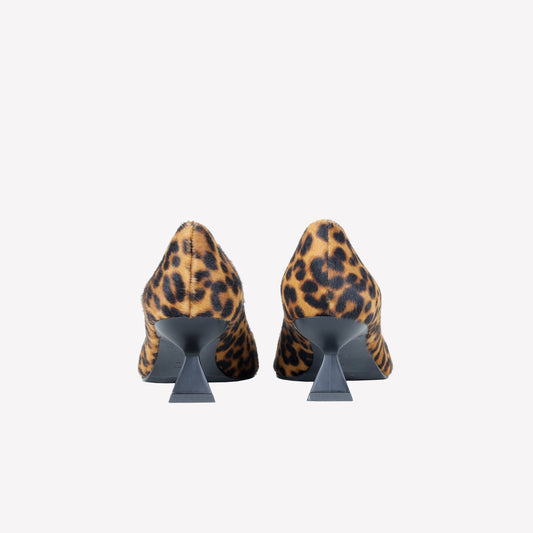 PONY SKIN PUMP WITH LEOPARD PRINT ARNET - Leopardato | Roberto Festa