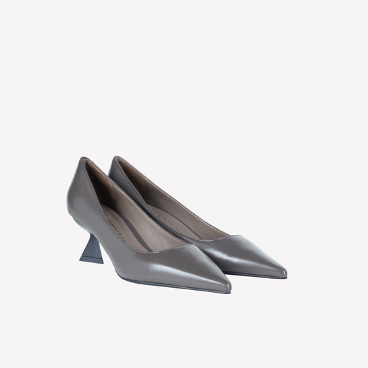 ASPHALT GRAY LAMBSKIN PUMP ARNET - Grigio | Roberto Festa