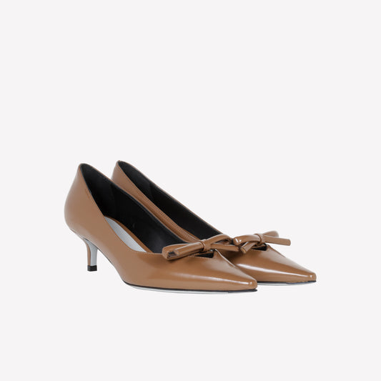 TAN CALFSKIN PUMPS DAVID - Ceremonial Shoes | Roberto Festa