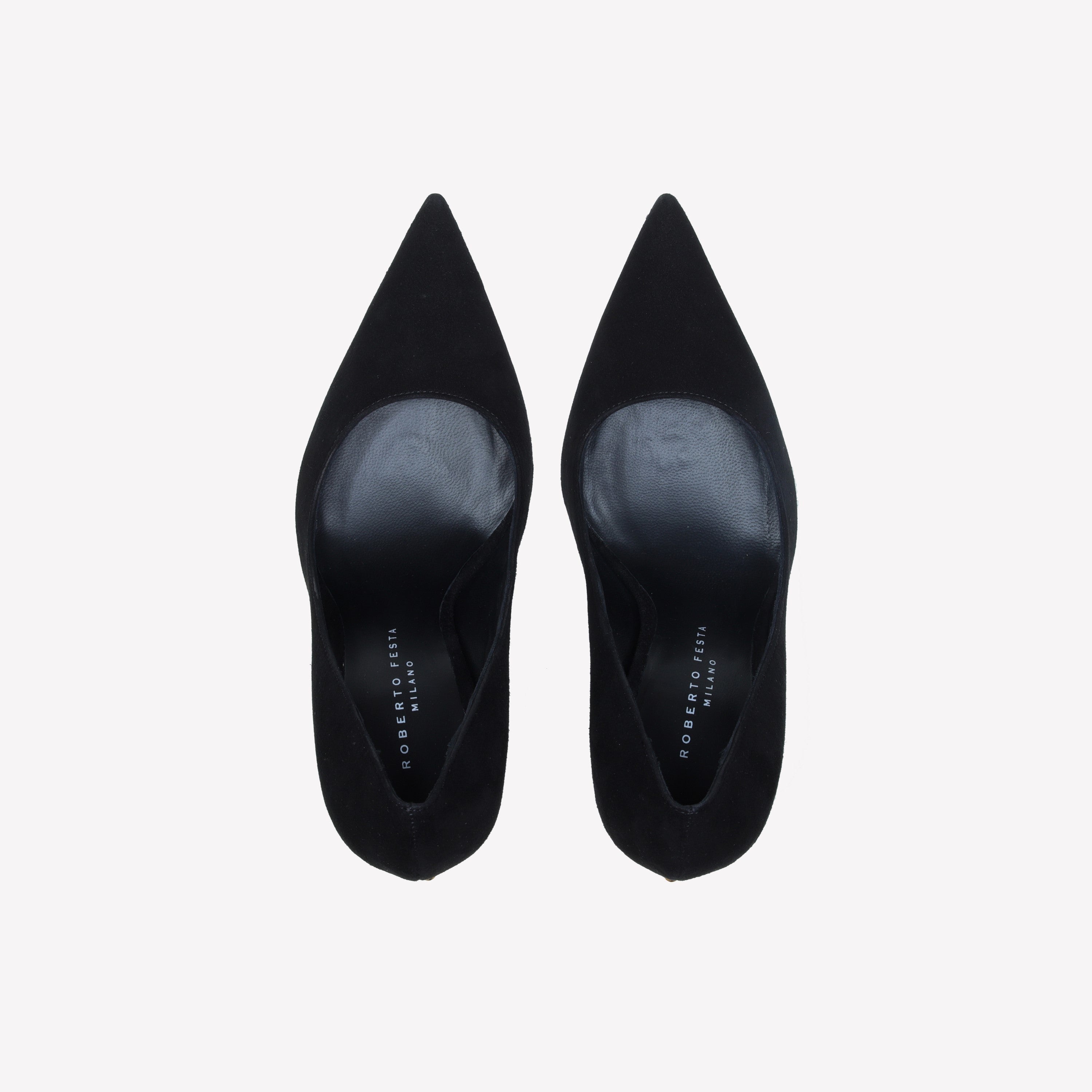 Black velvet pumps womens online