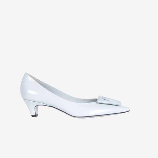 ICE BRUSHED CALFSKIN PUMPS WITH MATTE ACCESSORY MOON - Spring Summer Preview | Roberto Festa