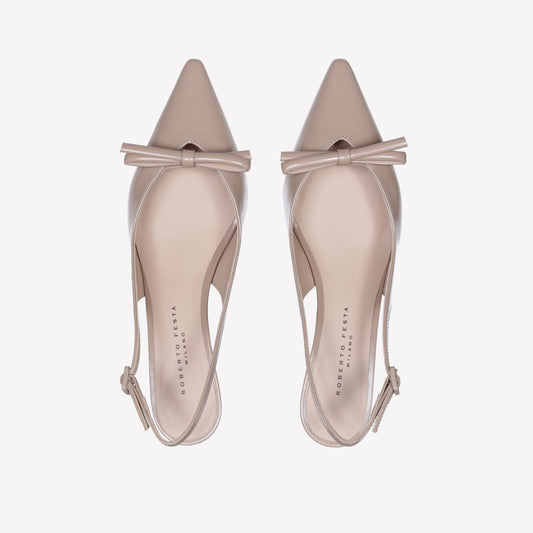 SLINGBACK IN VITELLO PHARD SENYA - Beige | Roberto Festa